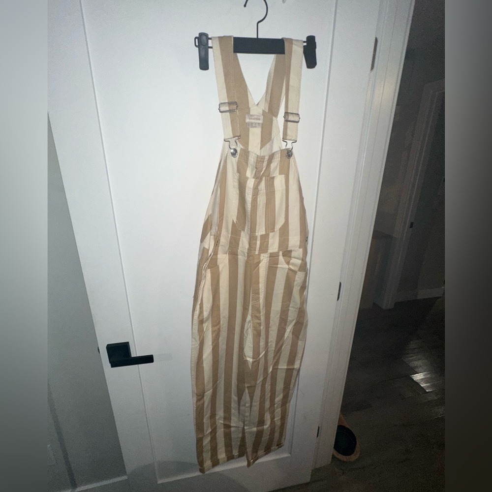 Brixton Striped Overalls - Picture 3 of 8